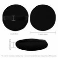 Flytianmy 9Pcs 2.16" Round Face Makeup Powder Puffs Black Nude Pink by Deal US