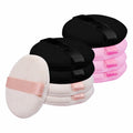 Flytianmy 9Pcs 2.16" Round Face Makeup Powder Puffs Black Nude Pink by Deal US