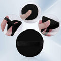 Flytianmy 9Pcs 2.16" Round Face Makeup Powder Puffs Black Nude Pink by Deal US