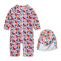 Agreeone Toddler Girls One Piece Swimsuit UPF 50+ Rashguard Ice Cream Size 3-6M by Deal US