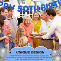 Fulmoon 50th Birthday Banner Pre Strung Glitter 11.5ft Champagne Gold by Deal US