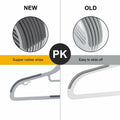OIKA Plastic Hangers with Tie Rack 16.5in Heavy Duty Non-Slip 30 Pack by Deal US