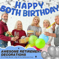 Fulmoon 50th Birthday Banner Pre Strung Glitter 11.5ft Champagne Gold by Deal US