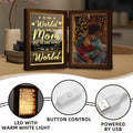 Mom Gifts 5x7 Picture Frame Night Light Table Lamp Warm Words by Deal US