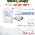Fake Snow Christmas Décor Indoor 0.9LB Fluffy Cotton-Like White Snow by Deal US
