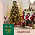 Klikel Metal Christmas Stocking Holder White Snowflake Snowman MPN 83411 by Deal US