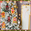 Fanfanwin Gingerbread Man Ornaments Brown 5.12in 6 Pcs Christmas Decor by Deal US