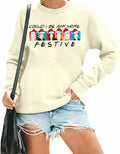 FASHGL Christmas Friends Sweatshirt Women Long Sleeve Green, XL by Deal US