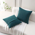 FUTEI Teal Green Decorative Throw Pillow Covers 16x16 Inch Pack of 2 by Deal US