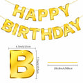 Gold Happy Birthday Banner Sign Garland Party Decoration Kids Baby Party by Deal US