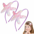Geosoo Starfish Laser Mermaid Hair Band Lavender Glitter Hair Accessory by Deal US