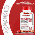 BestBy10/27 VitalSurge Male Performance Gummies MAX Strength 1050MG 60 Ct by Deal US