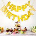 Gold Happy Birthday Banner Sign Garland Party Decoration Kids Baby Party by Deal US