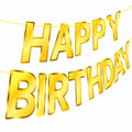 Gold Happy Birthday Banner Sign Garland Party Decoration Kids Baby Party by Deal US