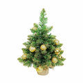Aimmop 18in Small Christmas Tree with Ornaments 59 Tips Green by Deal US