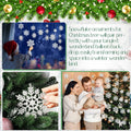 Fullhawl 3D Snowflake Christmas Ornaments Set 12 Pcs White Hanging Decor by Deal US