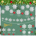 Fullhawl 3D Snowflake Christmas Ornaments Set 12 Pcs White Hanging Decor by Deal US