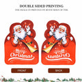 Alupssuc Lighted LED Santa Claus Garden Flag 20x15 Inch Red Double Sided by Deal US