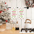Funny Christmas Towels 2 Pack Absorbent Kitchen Bathroom White Elephant Gifts by Deal US
