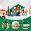 Zqoyn LED Lighted Christmas Village Set Indoor Table Decor Bicycle by Deal US