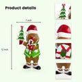 LIFFY Gingerbread Man Statue Christmas Decoration Handmade Indoor Decor Lights by Deal US