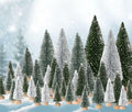 36PCS Bottle Brush Christmas Trees Multi-Size Table Decor with Wood Base by Deal US
