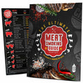 Santa's Meat Smoking Guide Pellet Grill Accessories Wood Time Temp by Deal US