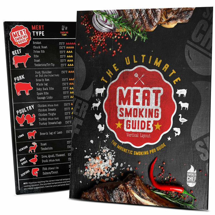 Santa's Meat Smoking Guide Pellet Grill Accessories Wood Time Temp by Deal US