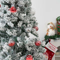 16PCS Clear Red Christmas Balls Ornaments 3.15in Shatterproof Hanging Set by Deal US