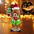 LIFFY Gingerbread Man Statue Christmas Decoration Handmade Indoor Decor Lights by Deal US