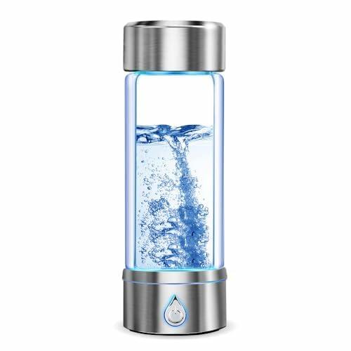 BAVAP Hydrogen Water Bottle Generator 14.1oz Smart Over 2000 ppb by Deal US