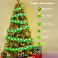 Vloso Christmas Tree Ribbon Lights 66Ft 200 LED Remote Timer Battery USB by Deal US