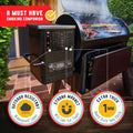 Santa's Meat Smoking Guide Pellet Grill Accessories Wood Time Temp by Deal US