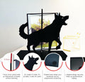 Black Dog Decorative Bookends for Shelves Dog Lover Gifts Office Decor by Deal US