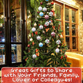 Sumind 12pcs Clear Fillable Christmas Ornament Balls 3.15in Red Green by Deal US
