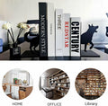Black Dog Decorative Bookends for Shelves Dog Lover Gifts Office Decor by Deal US