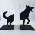 Black Dog Decorative Bookends for Shelves Dog Lover Gifts Office Decor by Deal US