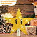 Mini Star Christmas Tree White Topper Retro Super Star Unique Design by Deal US