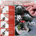 Sumind 12pcs Clear Fillable Christmas Ornament Balls 3.15in Red Green by Deal US