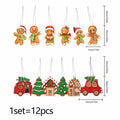 12pcs Gingerbread Man Christmas Tree Ornaments Cute Xmas Decor Accessories by Deal US