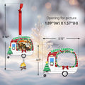 Camping Ornament Camper Photo Frame Christmas Tree Decoration 2024 by Deal US