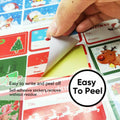 132 PCS Christmas Tags Stickers Santa Snowmen Xmas Tree Deer Labels by Deal US