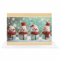 CareGifts Christmas Snowman Card 6x8 Inch 1 PCS with Envelopes Stickers by Deal US