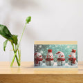 CareGifts Christmas Snowman Card 6x8 Inch 1 PCS with Envelopes Stickers by Deal US