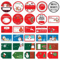 132 PCS Christmas Tags Stickers Santa Snowmen Xmas Tree Deer Labels by Deal US