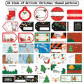 132 PCS Christmas Tags Stickers Santa Snowmen Xmas Tree Deer Labels by Deal US