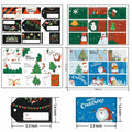 132 PCS Christmas Tags Stickers Santa Snowmen Xmas Tree Deer Labels by Deal US