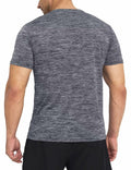 Men's Hiking Performance Fitness Workout Shirt Dark Grey Size L by Deal US