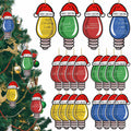 Syhood 24 Pcs Christmas Light Bulb Ornaments Xmas Tree Hanging Decor by Deal US