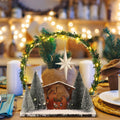 Cinnvoice LED Wooden Nativity Set Christmas Decoration Indoor Tabletop Display by Deal US